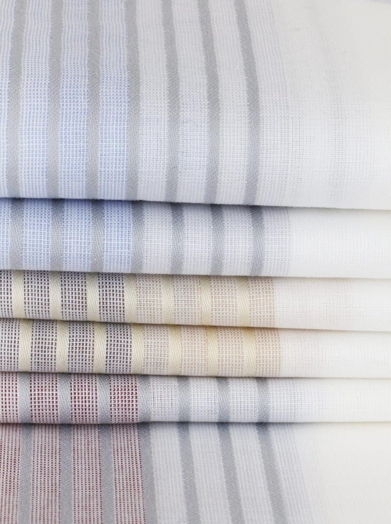 Lot de 6 mouchoirs 100% coton- MARCEAU Multicolore - Kiabi