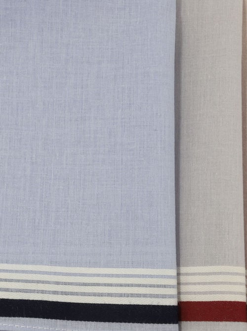 Lot de 6 mouchoirs 100% coton-ROMAIN - Kiabi