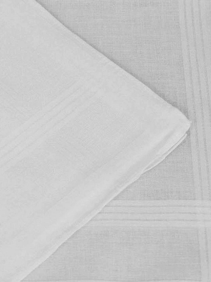 Lot de 6 mouchoirs coton blanc POCHETTE Blanc - Kiabi