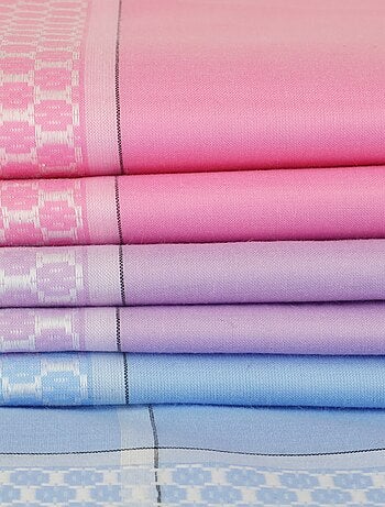 Lot de 6 mouchoirs en tissus coton jumel VICTORIA