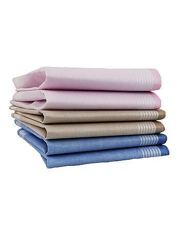 Lot de 6 mouchoirs en tissus imprimés MYA