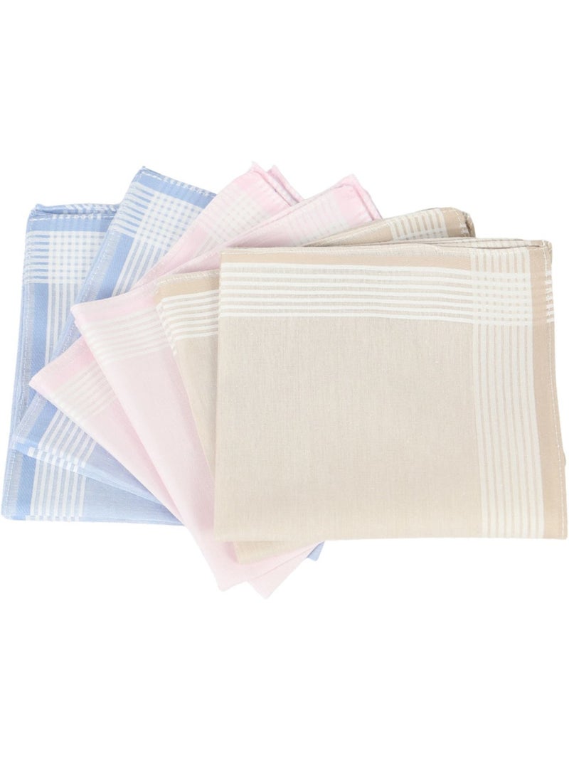 Lot de 6 mouchoirs en tissus imprimés MYA Multicolore - Kiabi