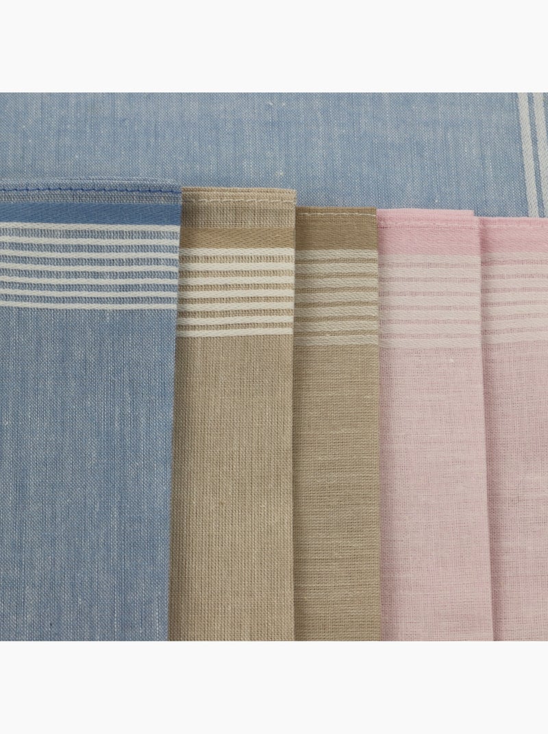 Lot de 6 mouchoirs en tissus imprimés MYA Multicolore - Kiabi