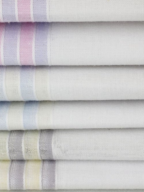 Lot de 6 mouchoirs en tissus imprimés MYA - Kiabi