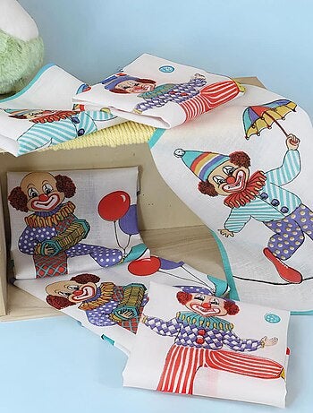 Lot de 6 mouchoirs enfant en tissus coton POPPIES