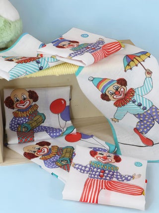 Lot de 6 mouchoirs enfant en tissus coton POPPIES