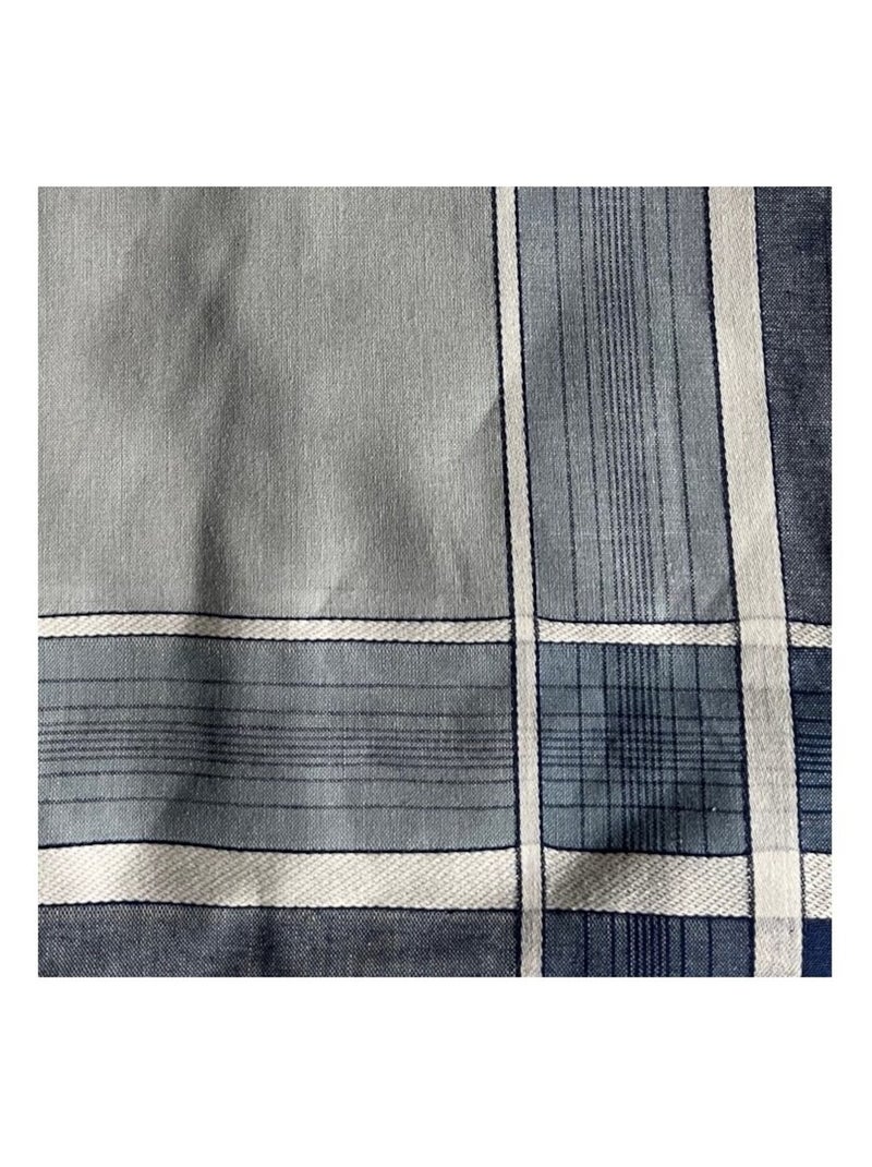 Lot de 6 mouchoirs homme BASILE 40x40 cm 100% coton Bleu - Kiabi