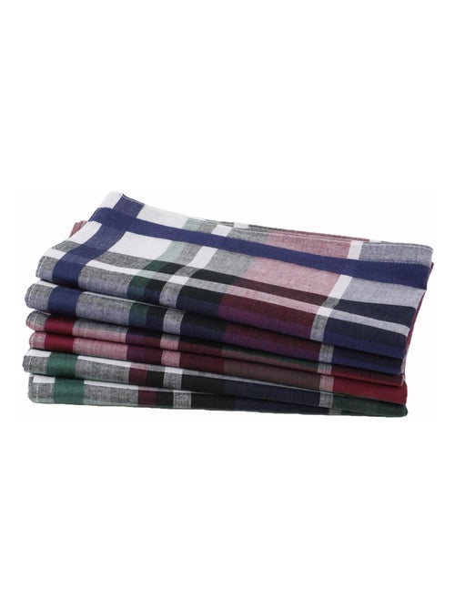 Lot de 6 mouchoirs tissu coton 57 fils JULIEN - Kiabi