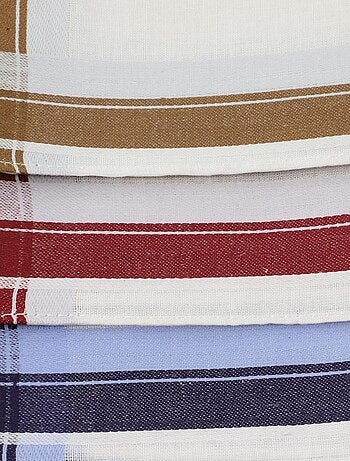 Lot de 6 mouchoirs tissu coton 57 fils QUENTIN