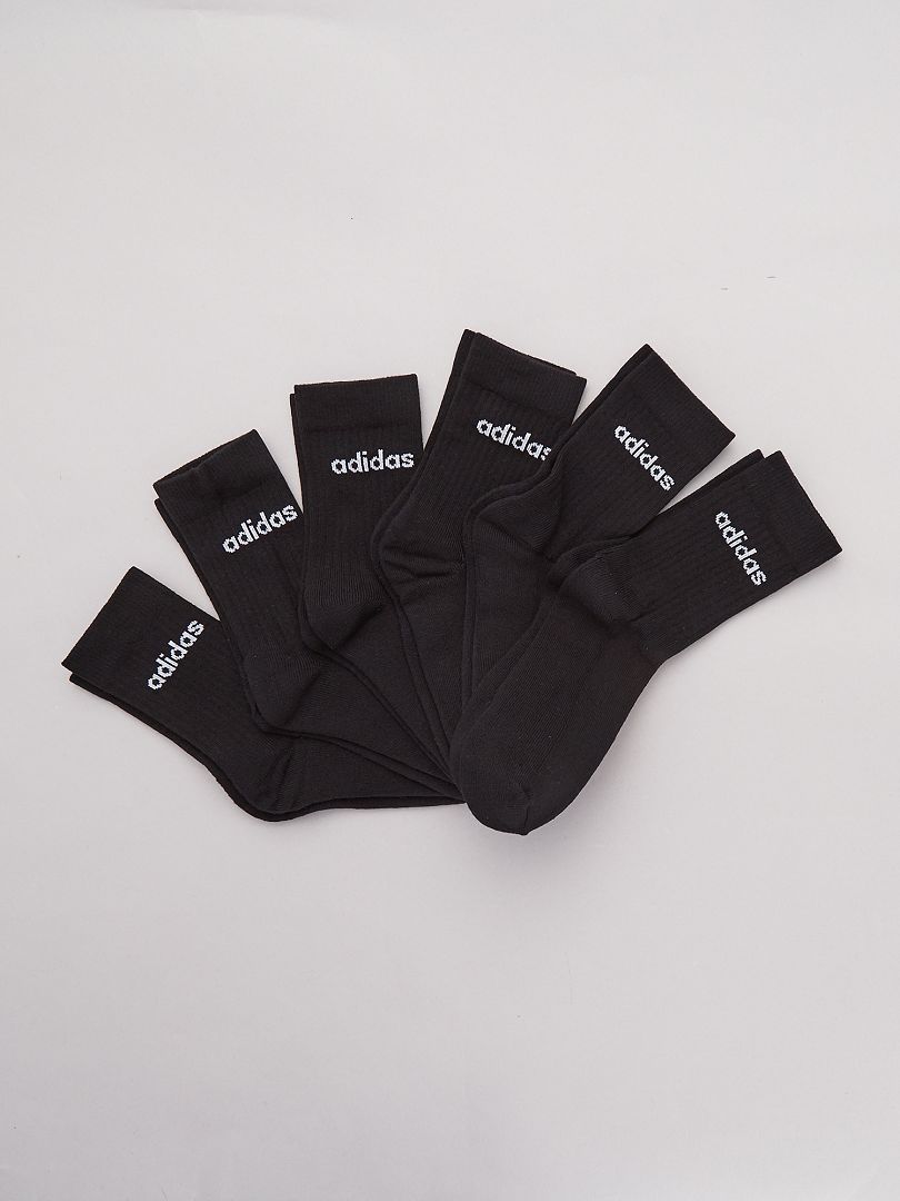 Lot de 6 paires de chaussettes 'adidas' - Noir - Kiabi - 23.00€