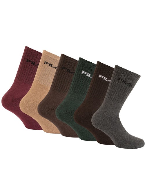 Lot de 6 paires de chaussette Tennis homme Fila - Kiabi