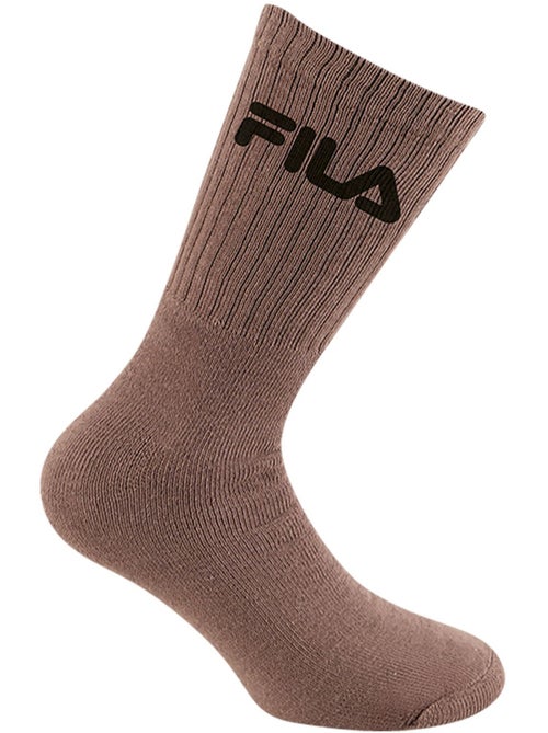 Lot de 6 paires de chaussette Tennis homme Mocha Mousse Fila - Kiabi