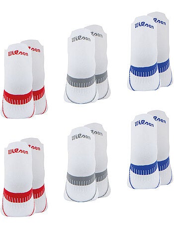 Lot de 6 paires de chaussettes basses homme Wilson