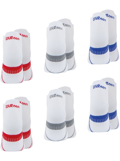 Lot de 6 paires de chaussettes basses homme Wilson - Kiabi