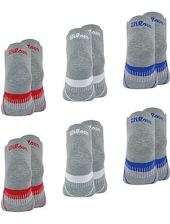 Lot de 6 paires de chaussettes basses homme wilson