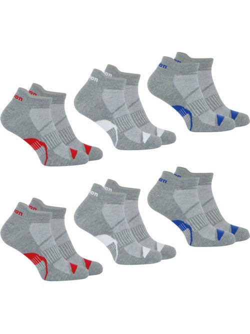 Lot de 6 paires de chaussettes basses homme wilson - Kiabi Lot de 6 paires de chaussettes basses homme wilson - Kiabi