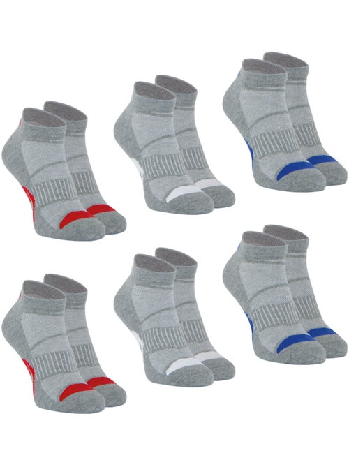 Lot de 6 paires de chaussettes basses homme wilson - Kiabi Lot de 6 paires de chaussettes basses homme wilson - Kiabi