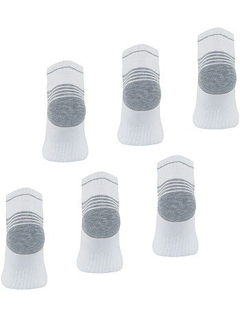 LOT DE 6 PAIRES DE CHAUSSETTES BASSES WILSON NOIR BLANC