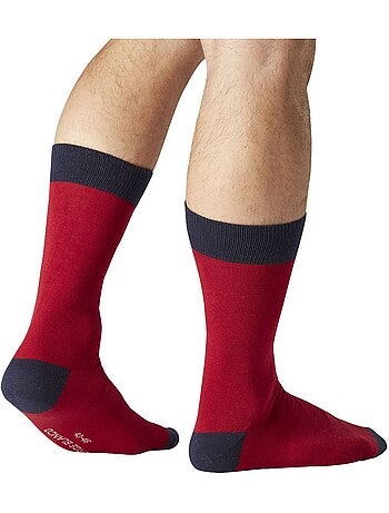 Lot de 6 paires de chaussettes de ville coton homme serge blanco