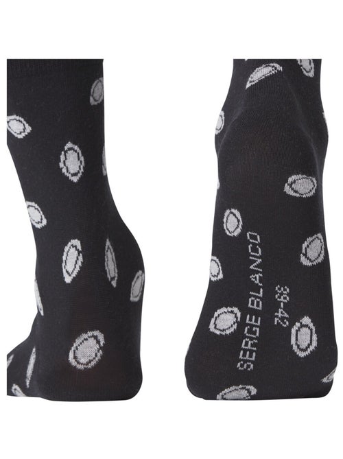 Lot de 6 Paires de Chaussettes de ville coton homme Serge Blanco - Kiabi