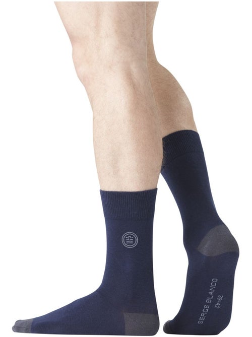 Lot de 6 Paires de Chaussettes de ville coton homme Serge Blanco - Kiabi