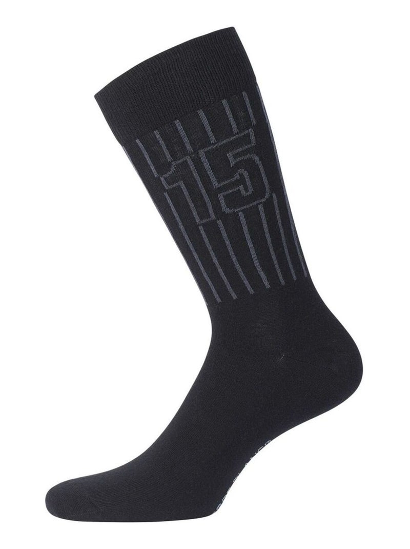 Lot de 6 Paires de Chaussettes de ville coton homme Serge Blanco Noir - Kiabi