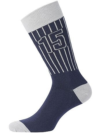 Lot de 6 Paires de Chaussettes de ville coton homme Serge Blanco