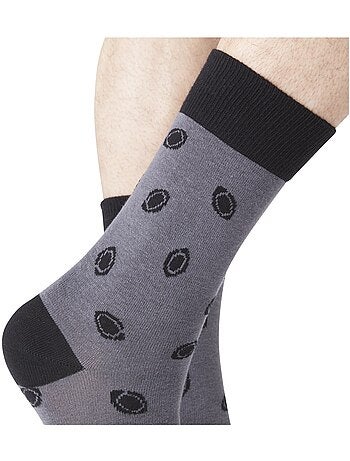 Lot de 6 Paires de Chaussettes de ville coton homme Serge Blanco