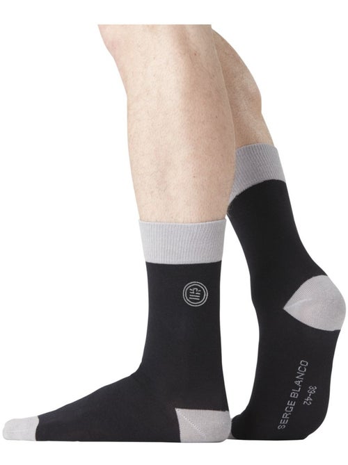 Lot de 6 Paires de Chaussettes de ville coton homme Serge Blanco - Kiabi