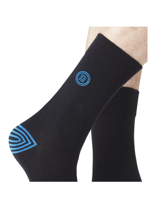 Lot de 6 Paires de Chaussettes de ville coton homme Serge Blanco - Kiabi