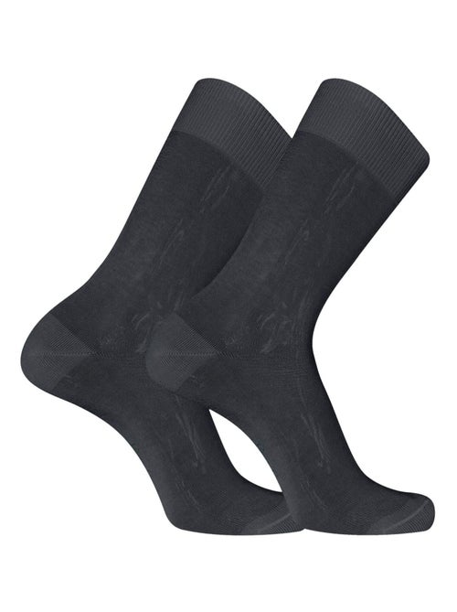 Lot de 6 Paires de chaussettes de ville en Fil d'Ecosse modèle 0110 Pierre Cardin - Kiabi