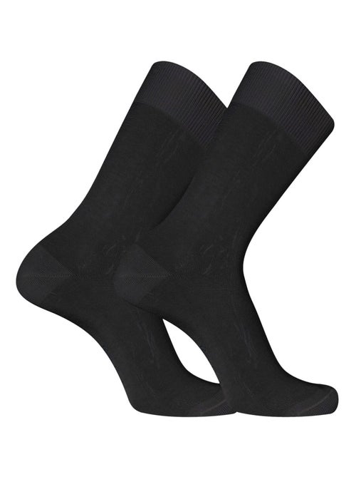 Lot de 6 Paires de chaussettes de ville en Fil d'Ecosse modèle 0110 Pierre Cardin - Kiabi