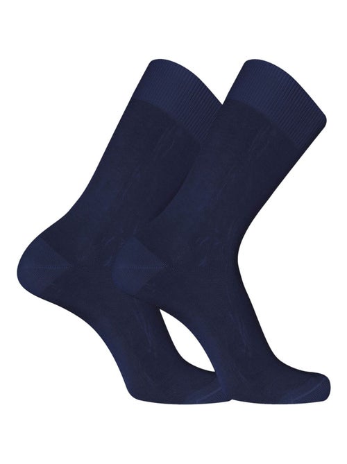 Lot de 6 Paires de chaussettes de ville en Fil d'Ecosse modèle 0110 Pierre Cardin - Kiabi