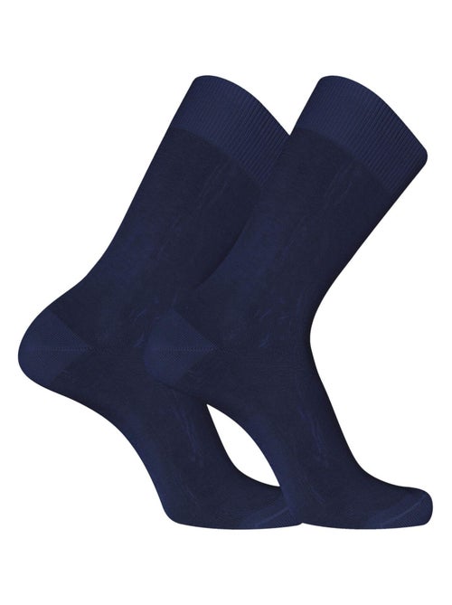 Lot de 6 Paires de chaussettes de ville en Fil d'Ecosse mod?le 0110 Pierre Cardin - Kiabi