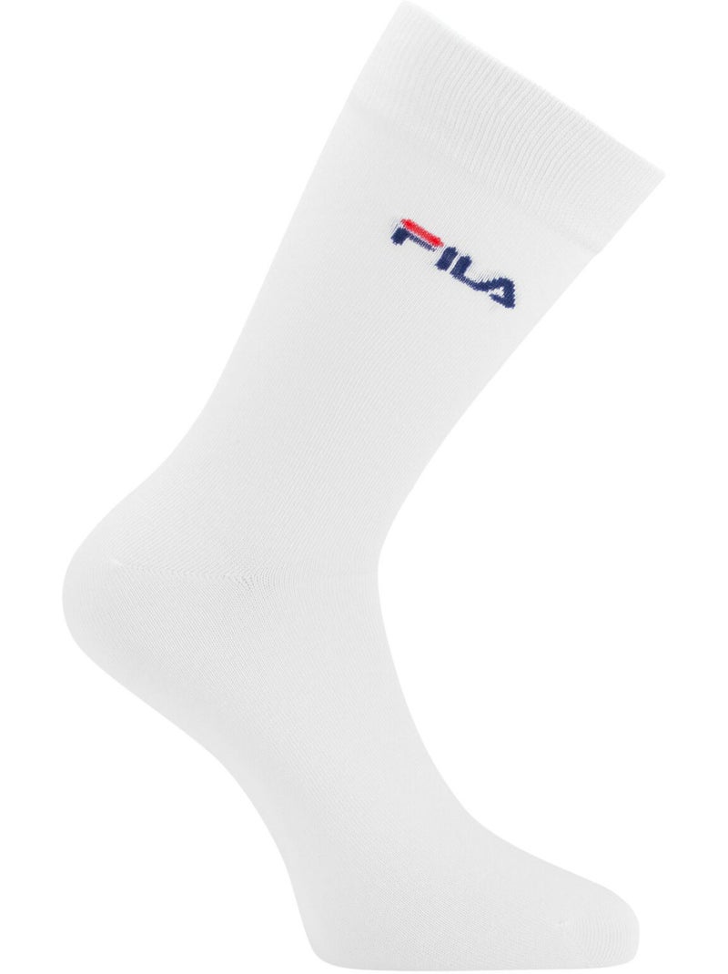 Lot de 6 paires de chaussettes de ville homme Assortis Fila Blanc - Kiabi