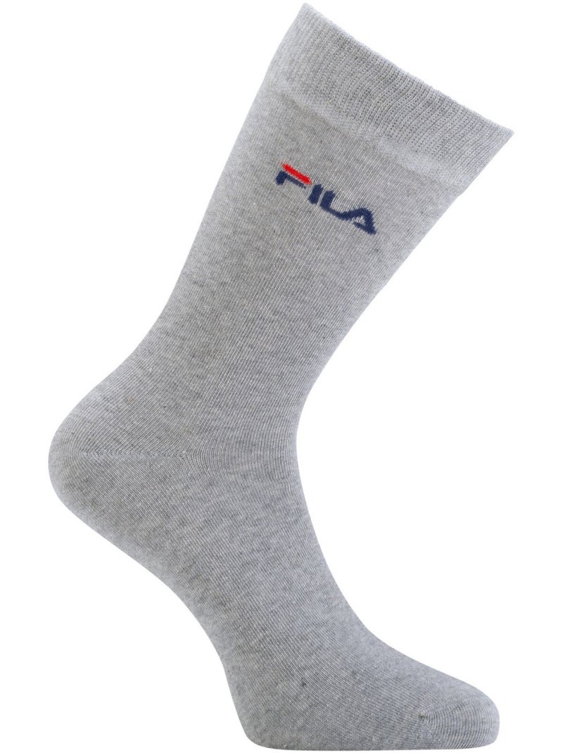 Lot de 6 paires de chaussettes de ville homme Assortis Fila Blanc - Kiabi