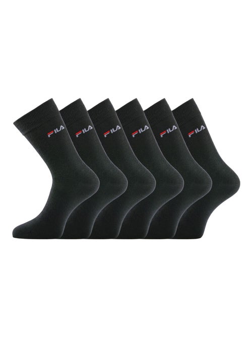 Lot de 6 paires de chaussettes de ville homme F9630 Noir Fila - Kiabi