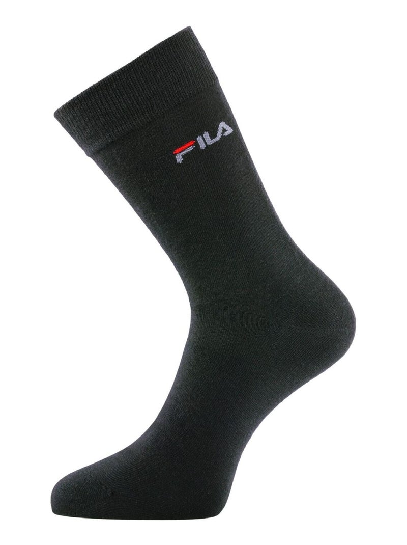 Lot de 6 paires de chaussettes de ville homme F9630 Noir Fila Noir - Kiabi
