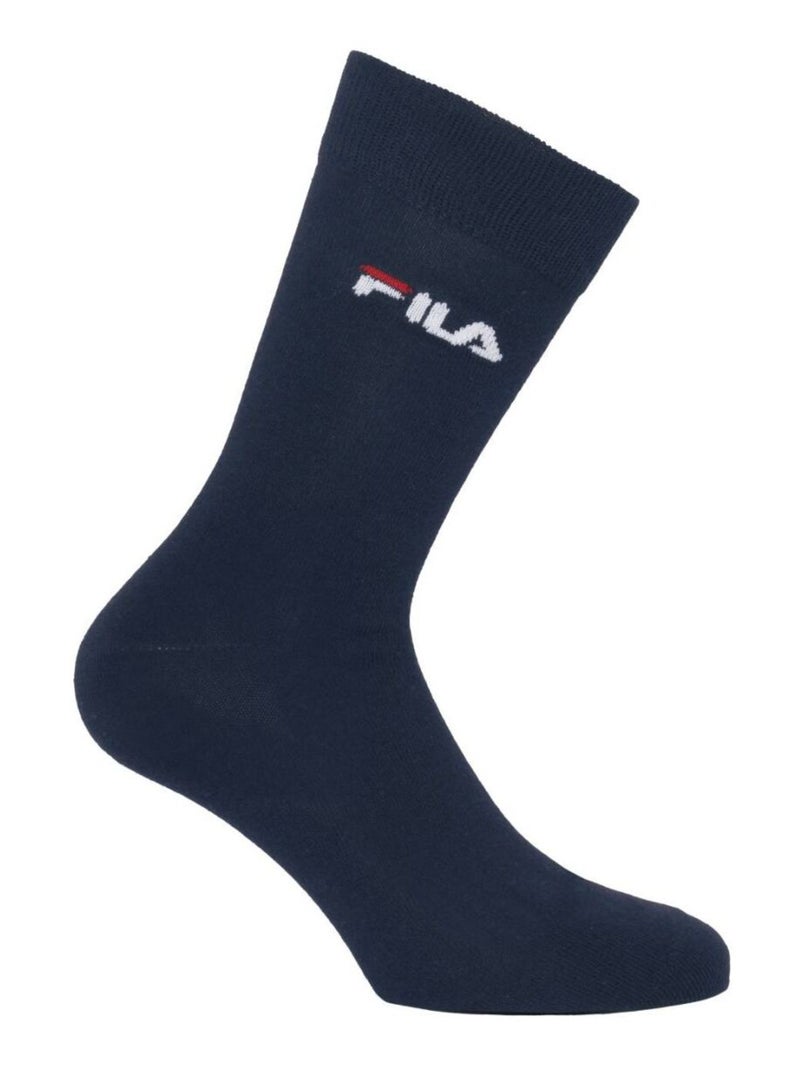 Lot de 6 paires de chaussettes de ville homme Navy Fila Bleu Blanc - Kiabi