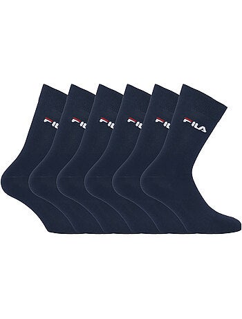 Lot de 6 paires de chaussettes de ville homme Navy Fila