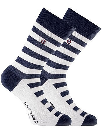 Lot de 6 paires de chaussettes de ville Serge Blanco Marin Serge Blanco