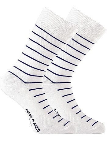 Lot de 6 paires de chaussettes de ville Serge Blanco Marin Serge Blanco