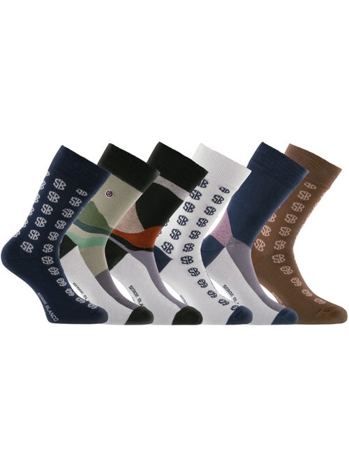Lot de 6 paires de chaussettes de ville serge blanco serge blanco - Kiabi Lot de 6 paires de chaussettes de ville serge blanco serge blanco - Kiabi