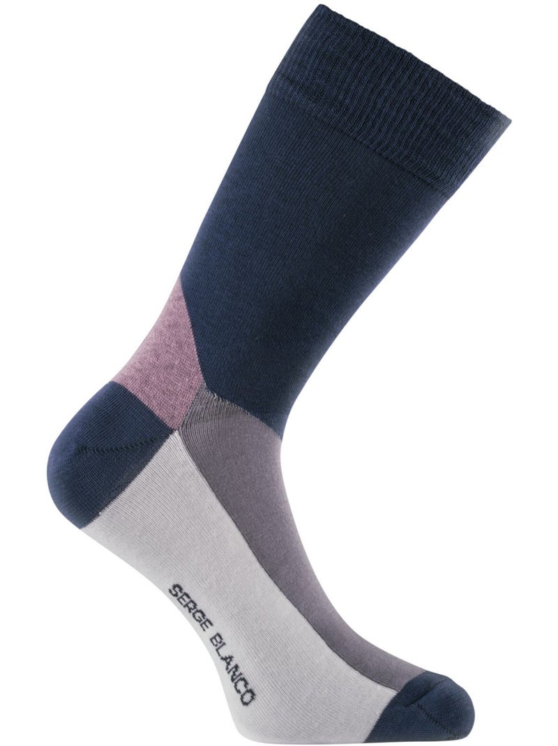 Lot de 6 paires de chaussettes de ville serge blanco serge blanco Blanc - Kiabi