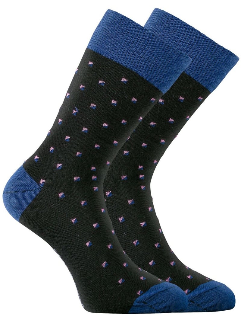 Lot de 6 paires de chaussettes de ville Town AD Serge Blanco Bleu - Kiabi