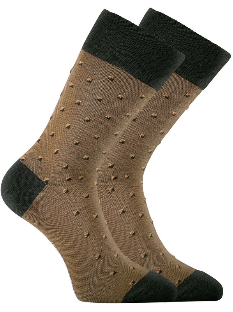Lot de 6 paires de chaussettes de ville Town ED Serge Blanco Gris - Kiabi