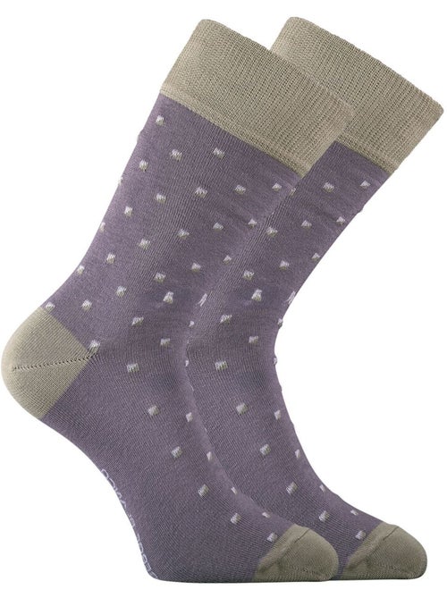 Lot de 6 paires de chaussettes de ville Town ED Serge Blanco - Kiabi