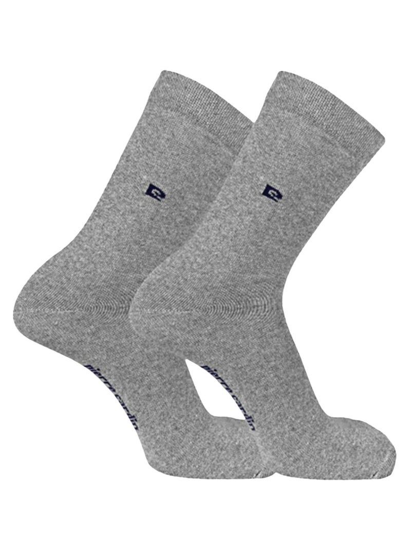 Lot de 6 Paires de chaussettes de ville unies modèle PC 00399 Pierre Cardin Noir Bleu - Kiabi