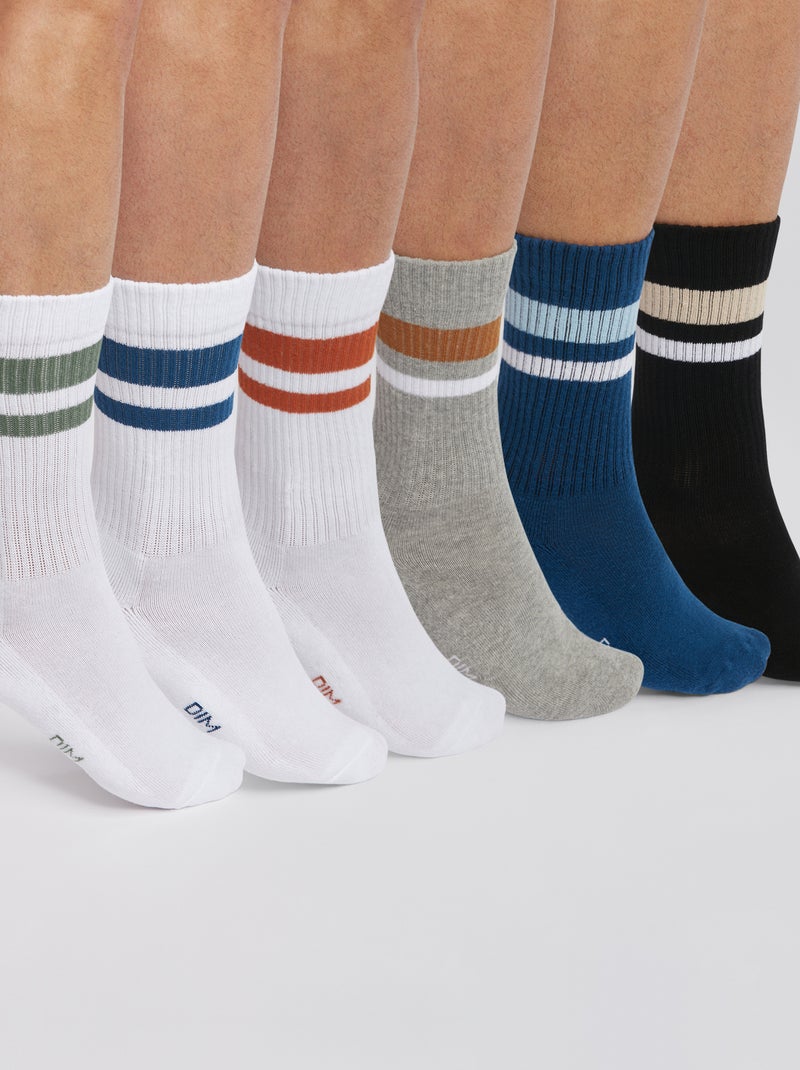Lot De 6 Paires De Chaussettes En Coton Pour Garçon Motif Animal Doux Et Amusant, Espace De 6 Paires, 6-8 Ans