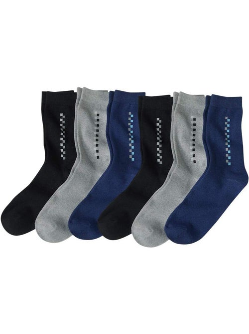 Lot de 6 paires de chaussettes fantaisie  - atlas for men - Kiabi